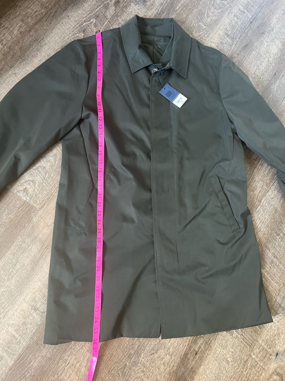 Stafford Mid Weight Trench Coat-Size Large - Picture 7 of 12
